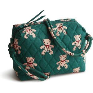 Prem Cotton Blake Crossbody Bag Womens Bear Mosaic Adjustable Zipper